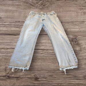 Levi’s Men’s Regular Fit 505 Faded Distressed Jeans Size W36 L30